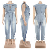 Wash water, jeans, casual, Jumpsuit