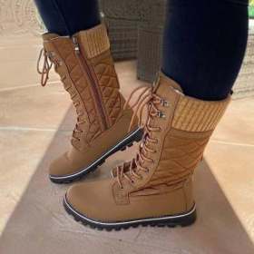 Thick sole, lace up, middle tube, Martin boots, women's Boots