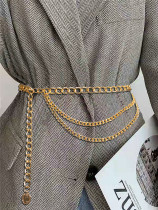 Gold, versatile, waist chain, belt