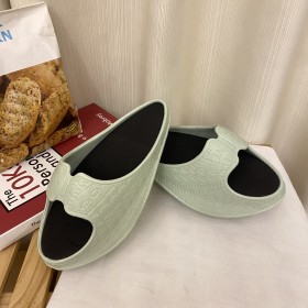Thick soled sandals and slippers