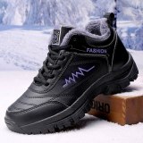 2021 Winter Women Men Boots Shoes Plush Keep Warm Sneakers Man Outdoor Waterproof Ankle Snow Boots Casual Shoes Leather Boot Man