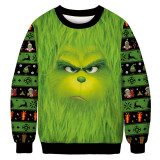 Christmas, auspicious cloud, elk digital printing, lovers, sweater