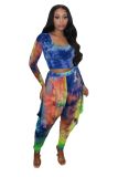 Printed, featured, two piece set, set