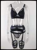 Gather, mesh, semi perspective, garter, three piece role play