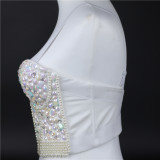 Heavy industry nail beads, vests, suspenders, bright diamonds, brassieres, body shaping tops