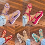 Thick sole, muffin, hemp rope, weaving, sandals