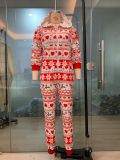 Christmas pajamas, home clothes, hoods, casual