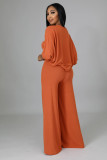 Solid color, knitted, coat, cloak, pants, three piece set