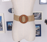 Bohemia, woven elastic, wide belt, waist seal