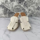 Hollow out, Baotou slippers, middle heels, sandals