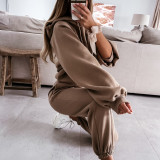 Sports, leisure, hooded sweater, suit, two-piece set
