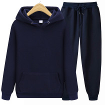 Hoodie, men's and women's sweater, solid color, pullover, thin velvet, sweatshirt, suit
