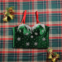 Christmas, bra, suspender, bra, vest