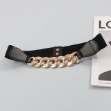Belt, elastic elastic waist, belt, with dress, PU leather waist seal