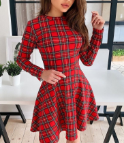 Plaid print, dress