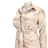 Reflective silk, folds, straps, shirts, Dresses