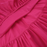 Medium length skirt, lantern sleeve, waist closed, retro, long sleeve dress