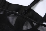 Sling, perspective, mesh, splicing, slim one-piece