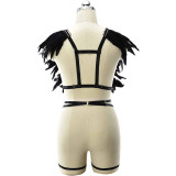 Harness, feather, underwear, garter, fun suit