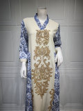 Muslim, Middle East, beads, embroidered dress, big swing dress