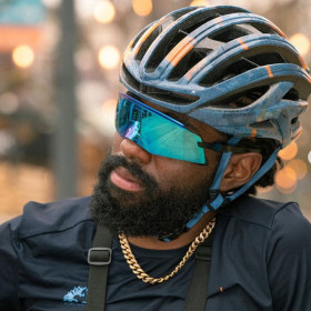 Cycling glasses, outdoor sports sunglasses, frameless conjoined lenses