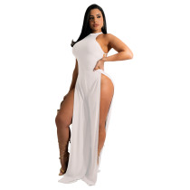 Split, backless, Jumpsuit