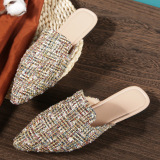 Flat bottomed, Baotou semi slippers, Muller shoes, sandals
