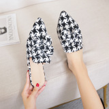 Half Baotou slippers, pointed, bow tie, sandals, Muller shoes