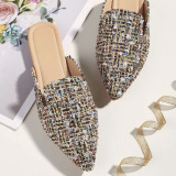 Flat bottomed, Baotou semi slippers, Muller shoes, sandals