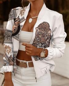 Fashion, zipper, decoration, long sleeve, cardigan,coat