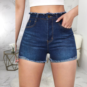 Versatile, washed denim, Stretch Shorts