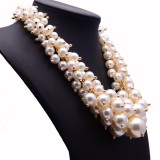 Pearl necklace, luxury, clavicle chain