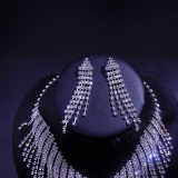 Rhinestones, necklaces, suits, weddings, tassels, jewelry, suits, necklaces