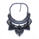 Bohemia, diamond inlay, necklace, exaggeration, accessories