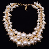 Pearl necklace, luxury, clavicle chain