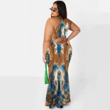 Print, large dress