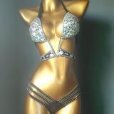 Diamond chain, diamond bikini, swimsuit