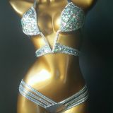 Diamond chain, diamond bikini, swimsuit