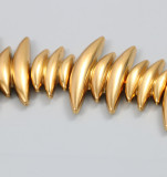 Gold, metal fish, three-dimensional pattern, elastic belt