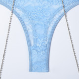 Lace, chain, splicing, with leg ring cover