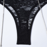Lace, chain, splicing, with leg ring cover
