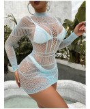 Jacquard, sexy underwear, hollow out, one-piece net