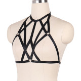 Hollow out, black bandage, fun harness underwear