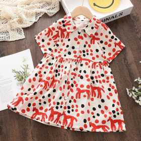 Children, polka dot print, princess skirt