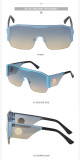 Frameless, one-piece lens, sunglasses