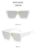 Large frame, sunscreen sunglasses, colorful square Sunglasses