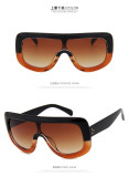 One piece sunglasses, large frame sunglasses