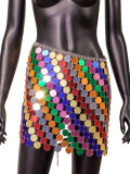 Acrylic skirt, handmade, patchwork skirt