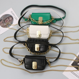 Mini, chain, Messenger, small square bag, waist bag, belt