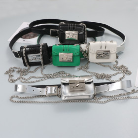 Chain, Messenger Bag, mini headset waist bag, belt